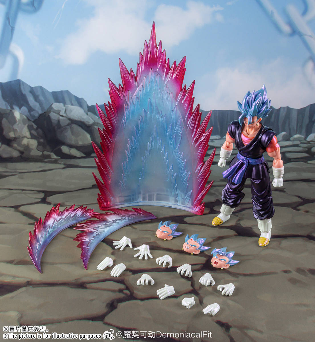 Demoniacal fit SSJ Goku kaiohken Action figure Scarlet Martial