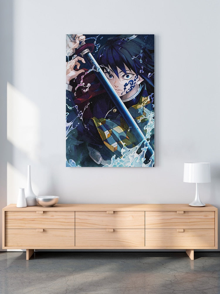 Giyu Tomioka (Demon Slayer) Wall Canvas Posters - Omnime